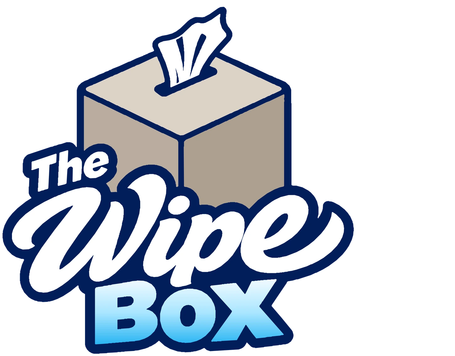 The Wipe Box warm greige logo
